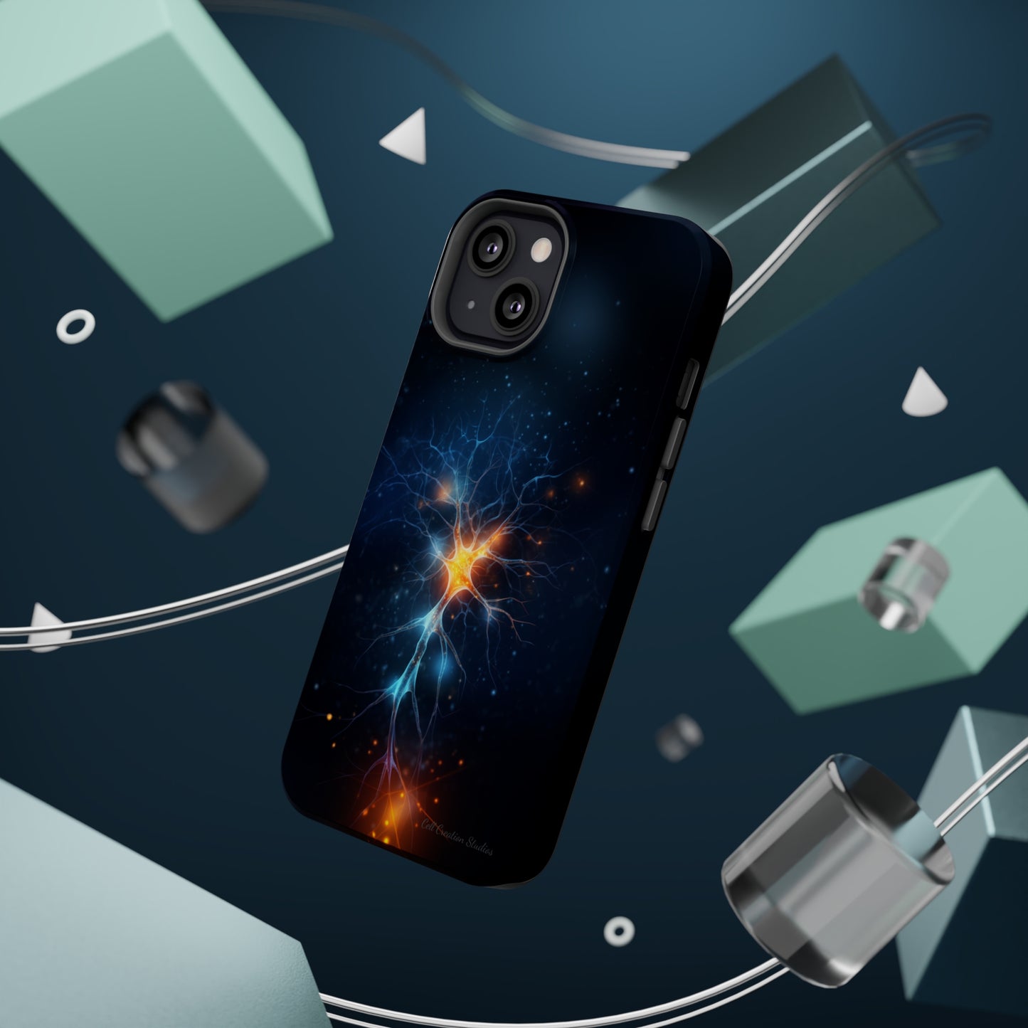 Introducing the "Luminous Neuron" Cell Phone Case – Illuminate Your Connection! -MagSafe Tough Cases