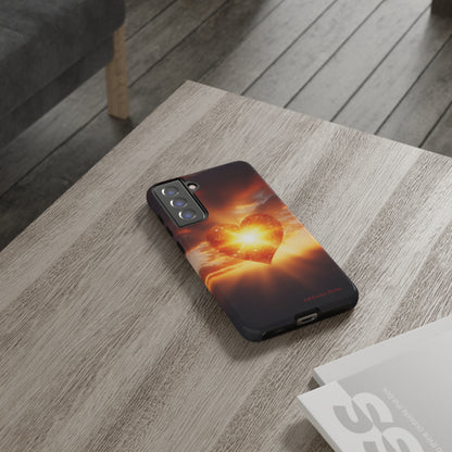 Introducing the "Sunlit Heart" Cell Phone Case – Embrace Love and Radiance -Tough Cases