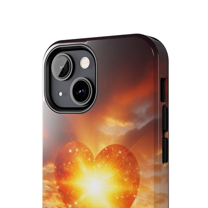 Introducing the "Sunlit Heart" Cell Phone Case – Embrace Love and Radiance -Tough Phone Cases