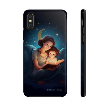 Introducing the "Bedtime Story Bliss" Cell Phone Case – Cherish Heartwarming Moments with Every Glance -Tough Phone Cases