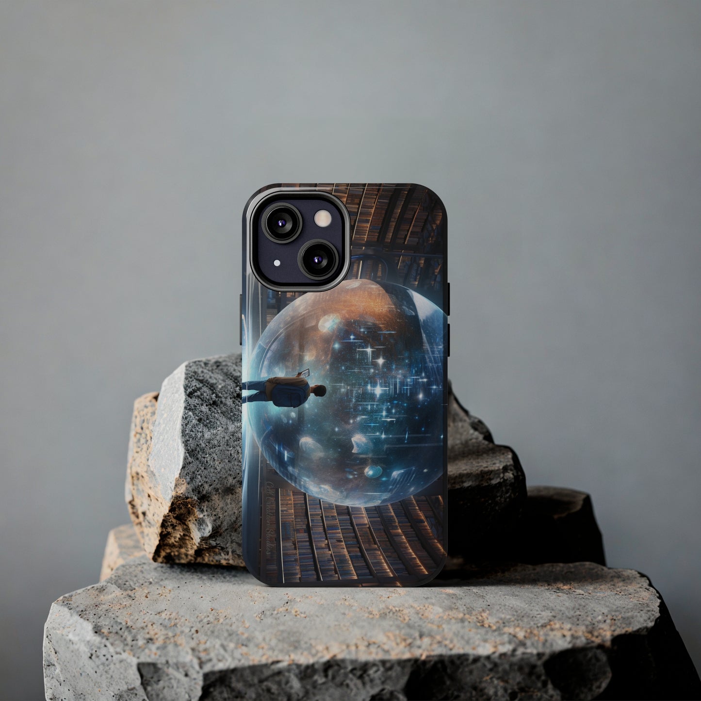 Introducing the "Library Luminary" Cell Phone Case – Where Knowledge Meets Mystery -Tough Phone Cases