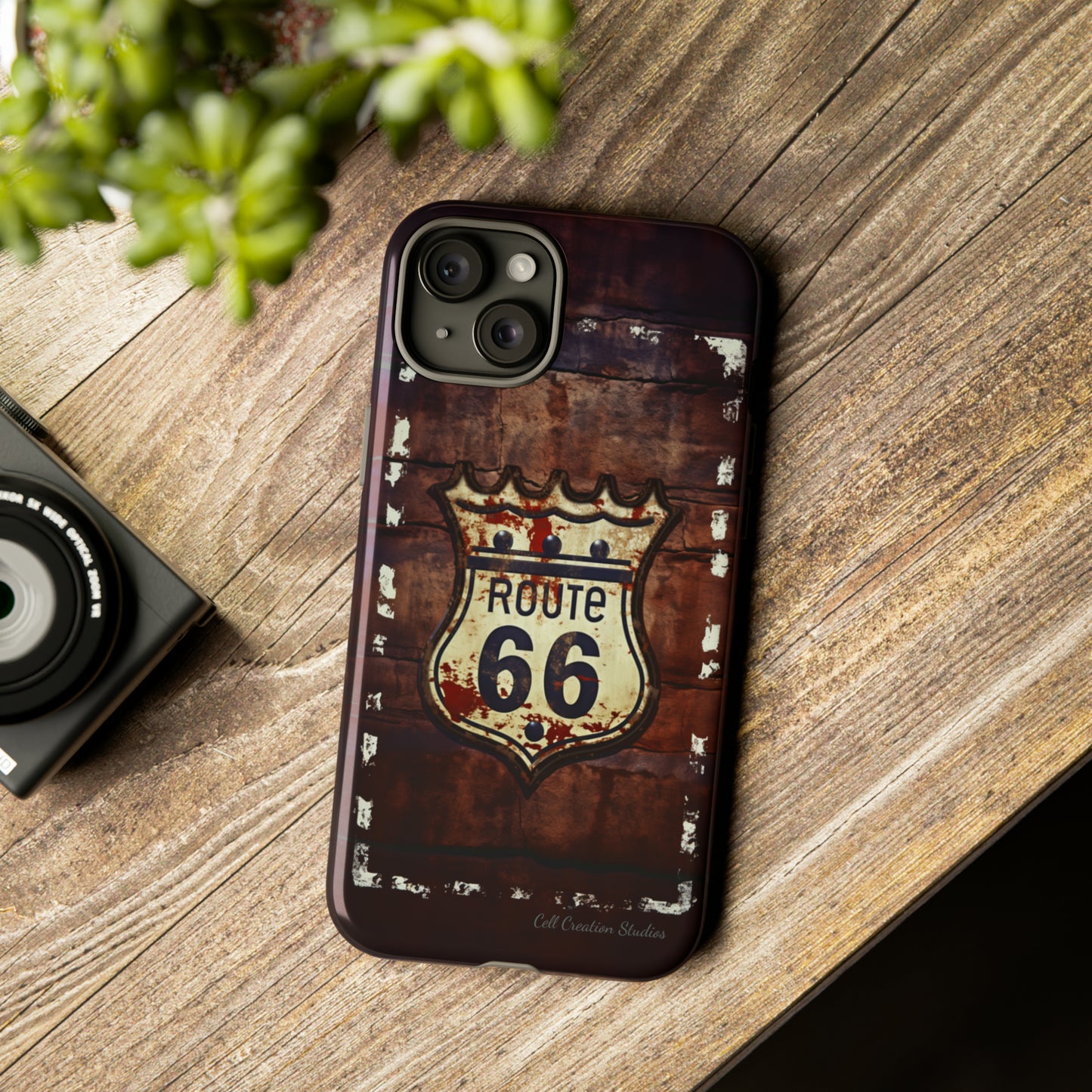 "Retro Route 66" Phone Case -Tough Cases