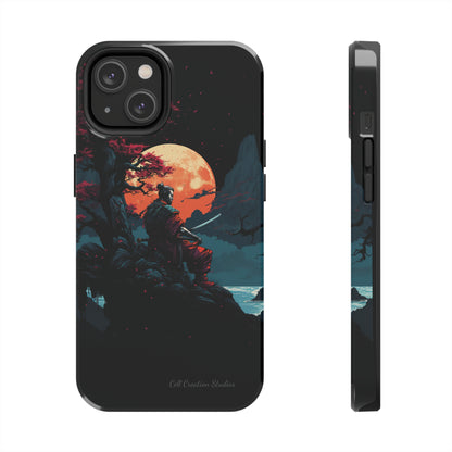 Introducing the "Moonlit Samurai Serenity" Cell Phone Case – Embrace Elegance and Strength -Tough Phone Cases