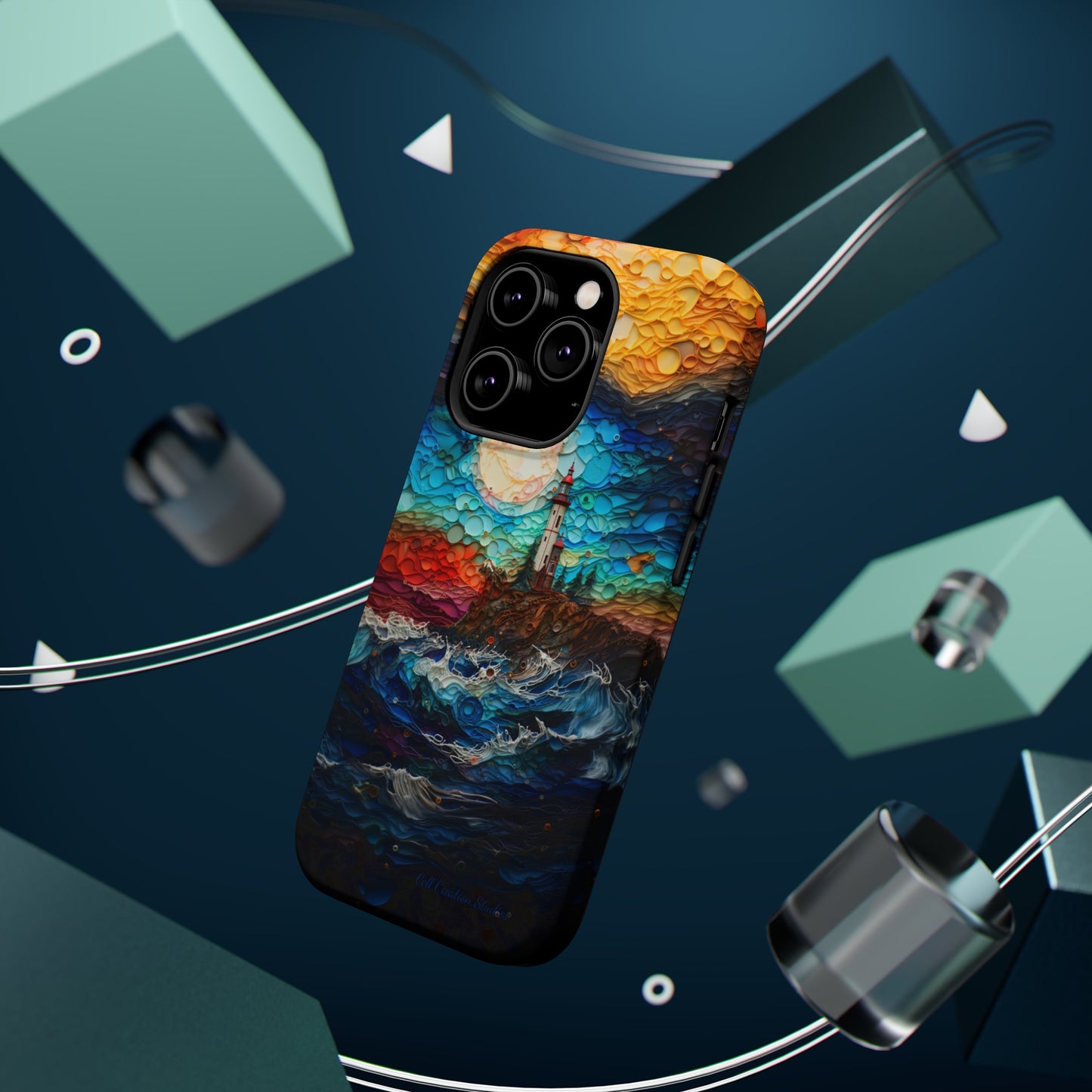 "Coastal Canvas Guardian" -MagSafe Tough iPhone Cases