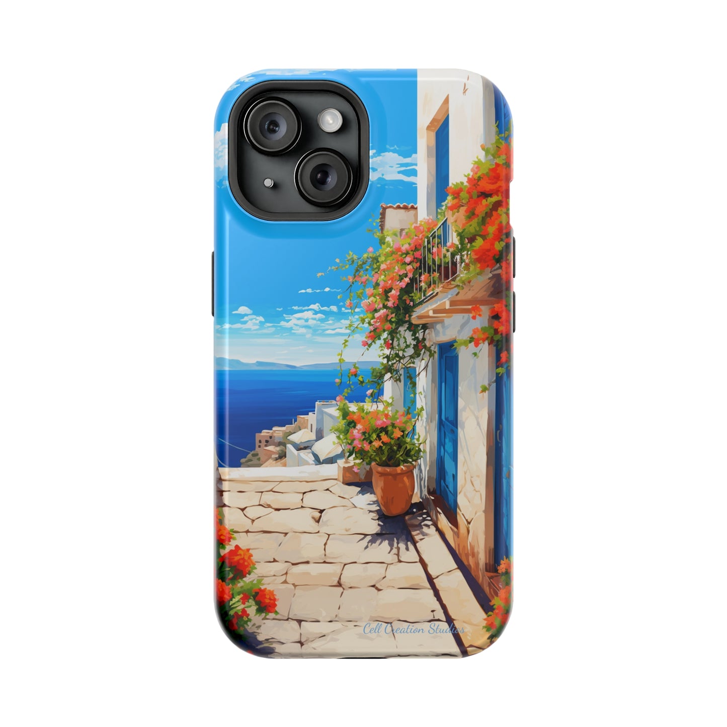 "Mediterranean Bliss Horizon" -MagSafe Tough iPhone Cases