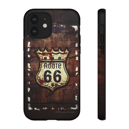 "Retro Route 66" Phone Case -Tough Cases