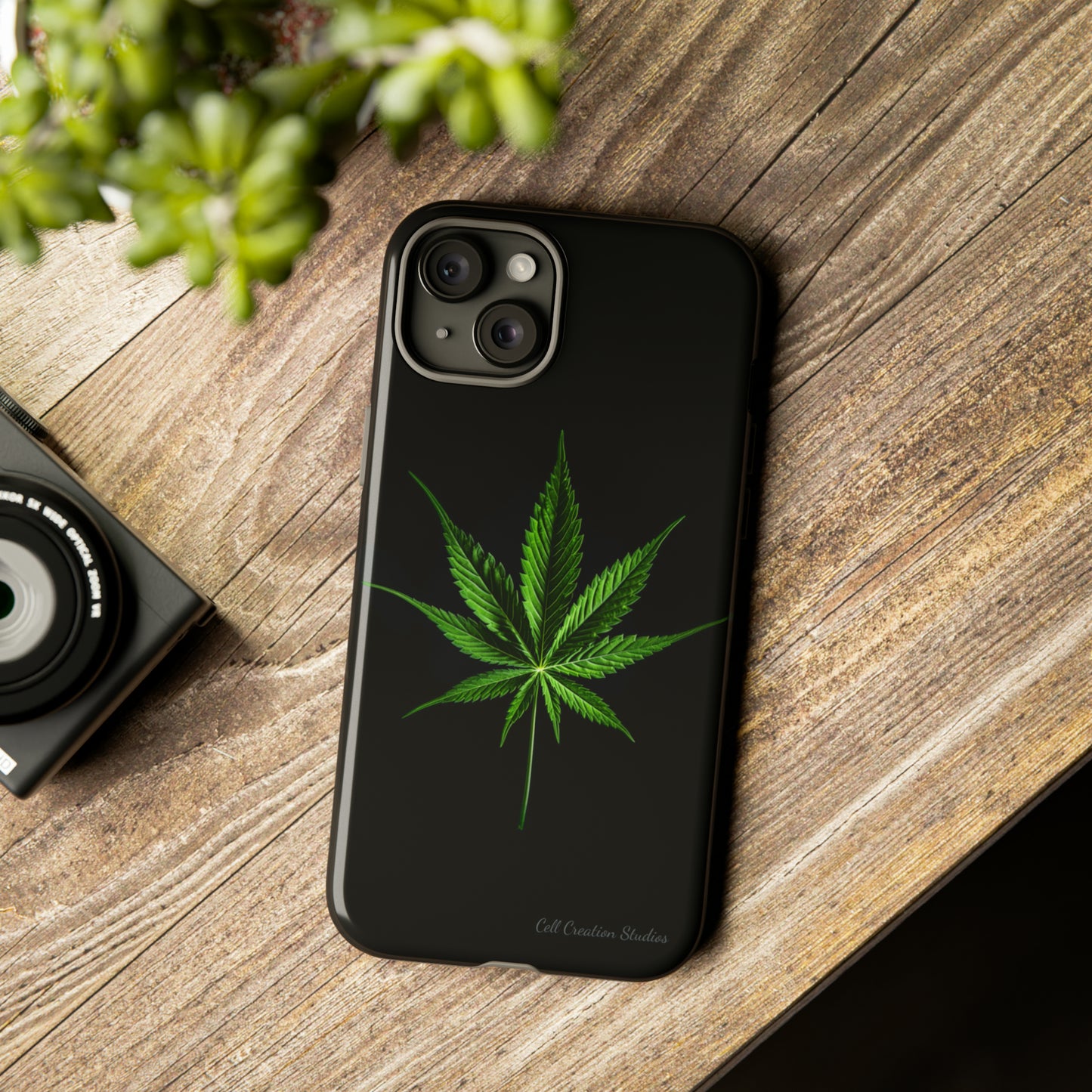 "Cannabis Chic" Marijuana Leaf Phone Case -Tough Cases