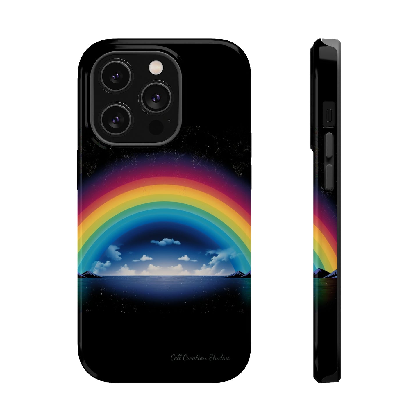 "Vibrant Skies: Rainbow Sunset" Cell Phone Case -MagSafe Tough Cases