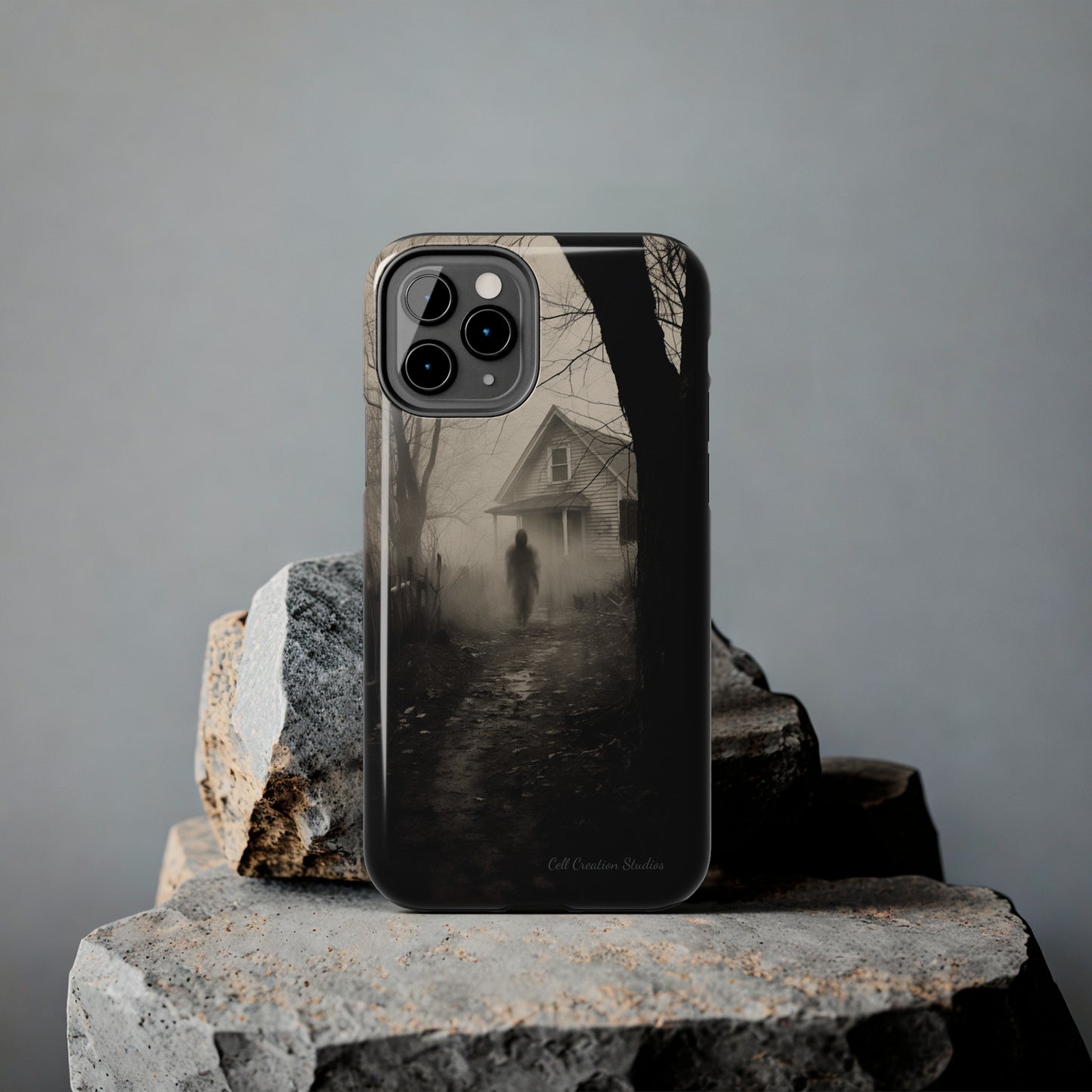 Introducing the "Ethereal Encounter" Cell Phone Case – Unveil the Mystery of the Ghostly Presence -Tough Phone Cases