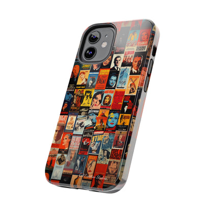 Introducing the "Vintage Movie Poster Collage" Cell Phone Case – Timeless Hollywood Charm -Tough Phone Cases