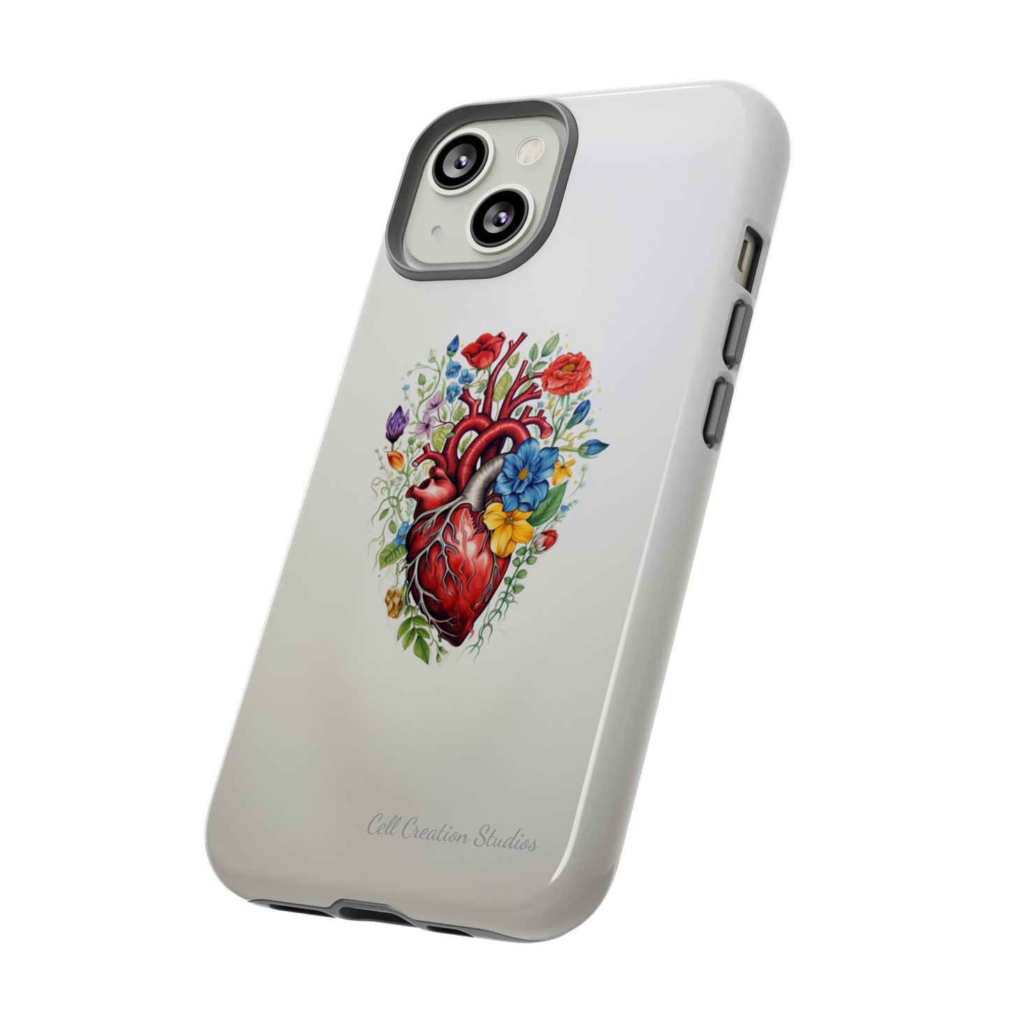 "Floral Heart Harmony" -Tough iPhone Cases