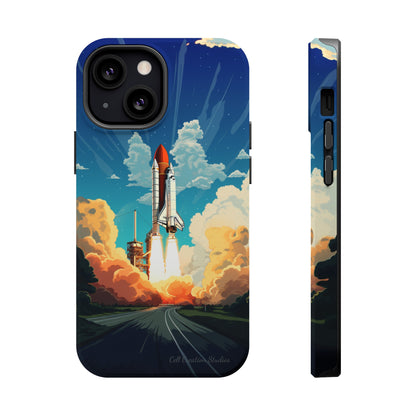 Introducing the "NASA Space Shuttle Launch" Cell Phone Case - Elevate Your Style to New Heights -MagSafe Tough Cases