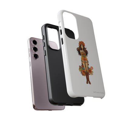 Introducing the "Groovy Hippie Chick" Cell Phone Case – Peace, Love, and Retro Style -Tough Cases