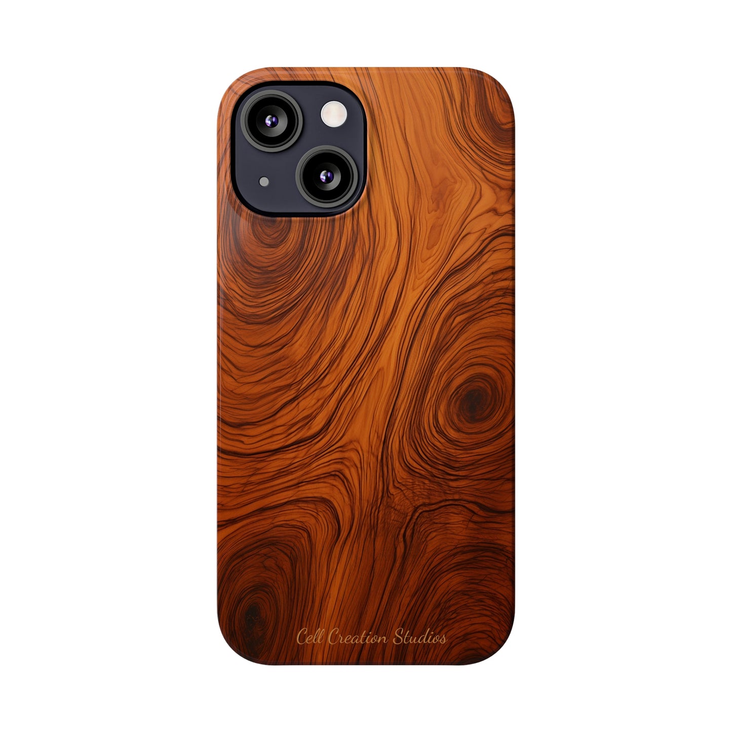 Introducing the "Natural Woodgrain" Cell Phone Case – Embrace Organic Beauty with Wood Pattern Design -Slim Phone Cases