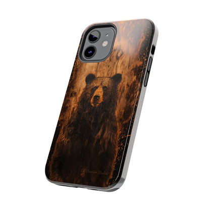 "Bear Wood Grain"-Tough Phone Cases