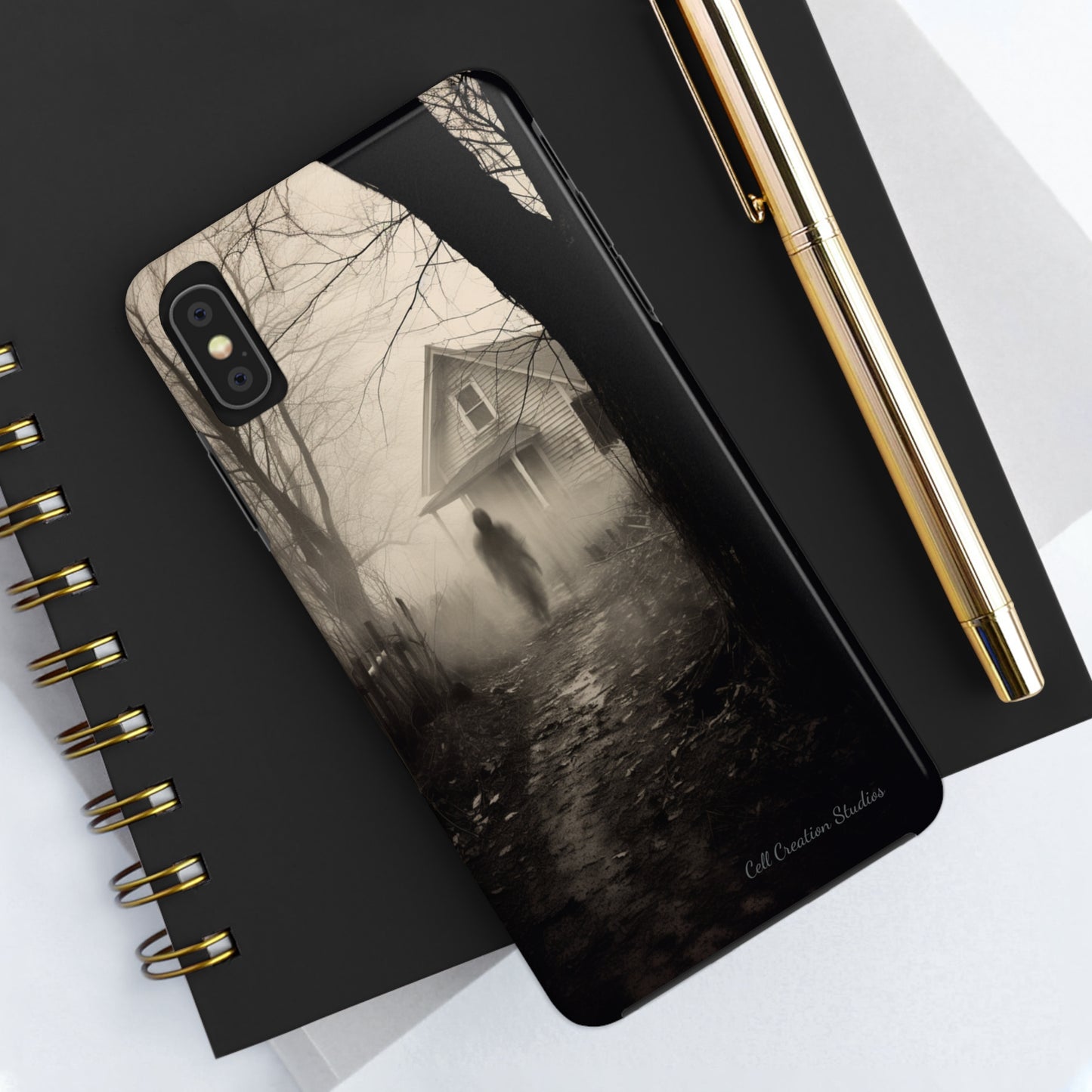 Introducing the "Ethereal Encounter" Cell Phone Case – Unveil the Mystery of the Ghostly Presence -Tough Phone Cases