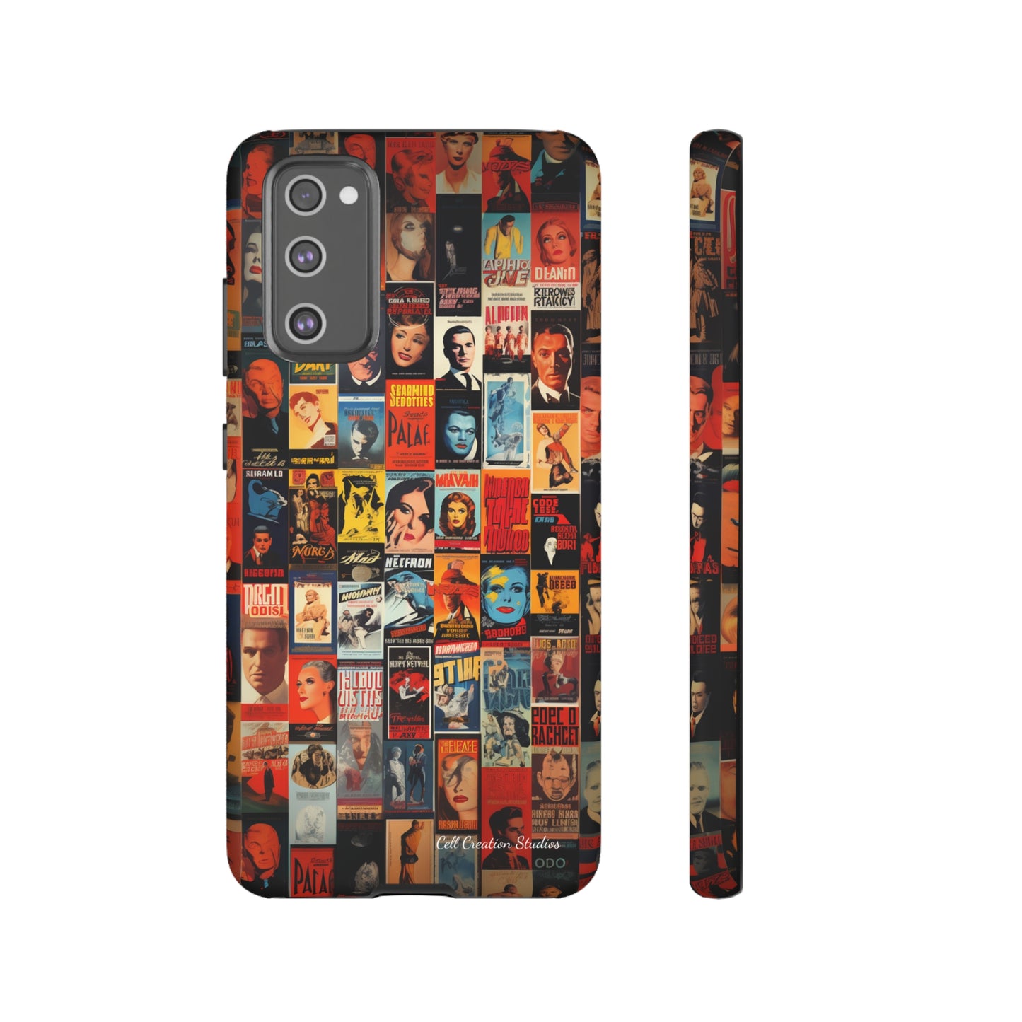 Introducing the "Vintage Movie Poster Collage" Cell Phone Case – Timeless Hollywood Charm -Tough Cases