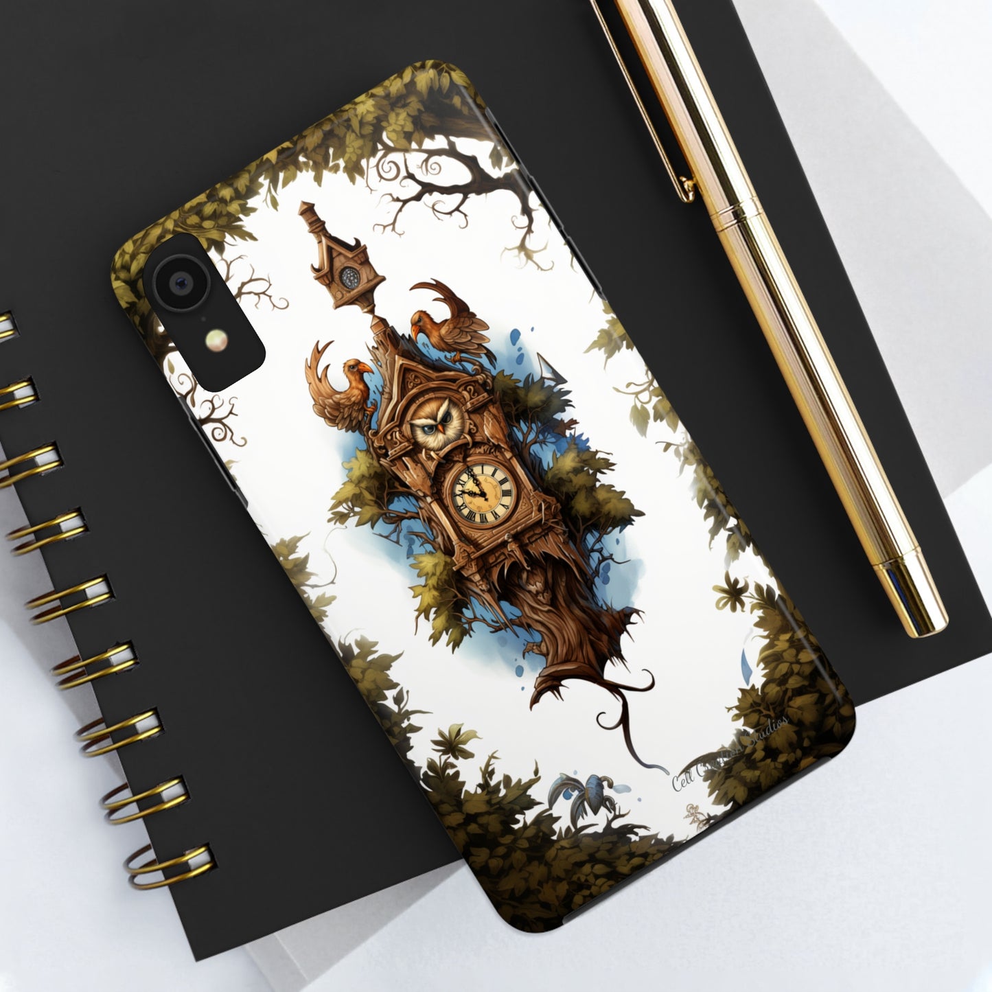 Introducing the "Timeless Charm Cuckoo Clock" Cell Phone Case – Embrace Vintage Elegance -Tough Phone Cases