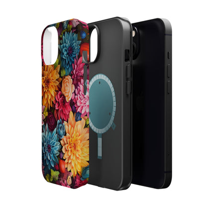 Introducing the "Floral Harmony" Cell Phone Case – Elevate Your Style with Nature's Grace -MagSafe Tough Cases