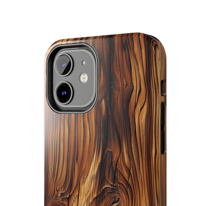 "Wood Grain Elegance" -Tough iPhone Cases