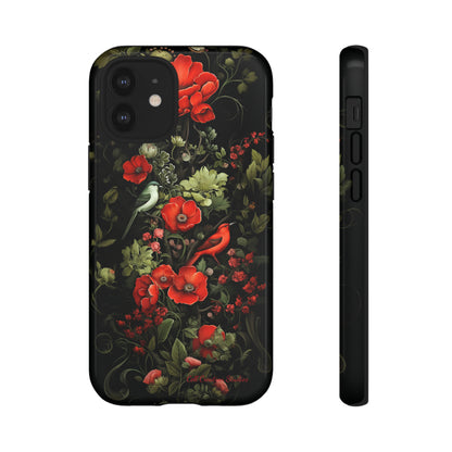 "Floral Serenade Elegance" -Tough iPhone Cases