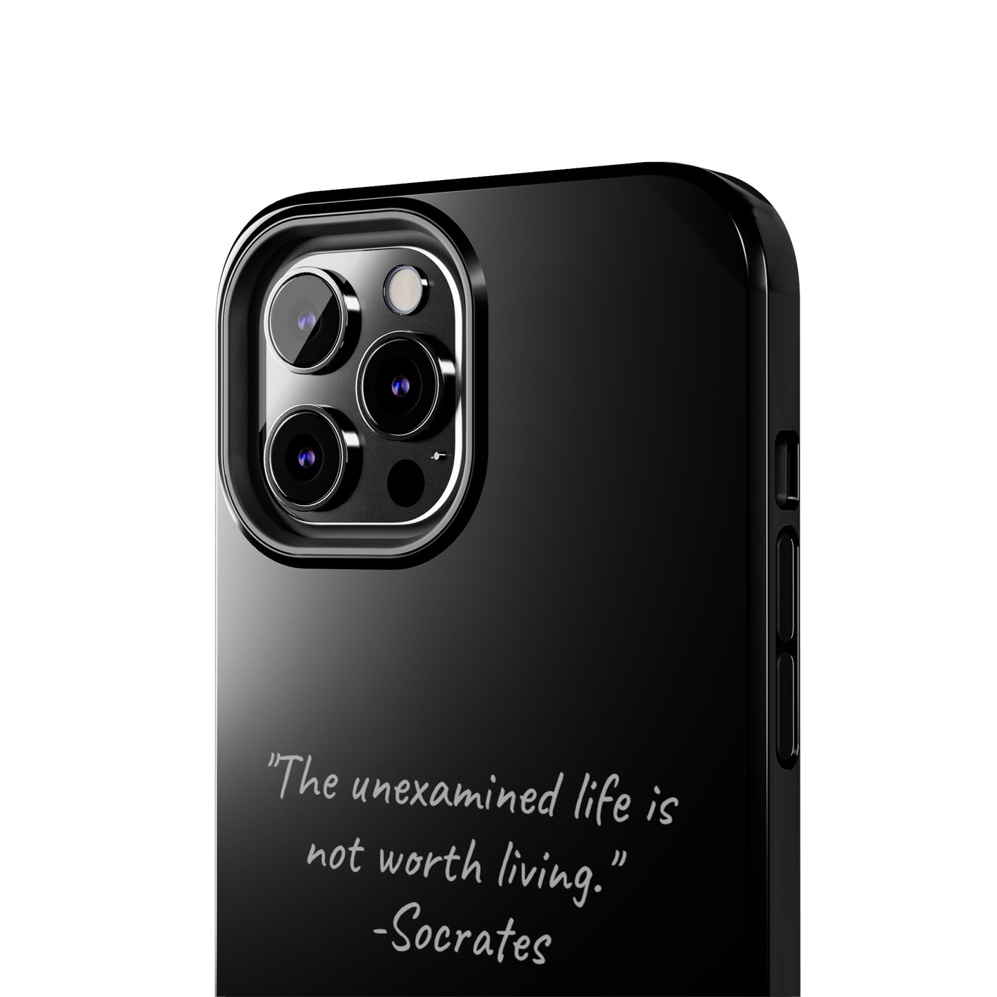 "Life's Examination" Socrates Quote Phone Case -Tough Phone Cases