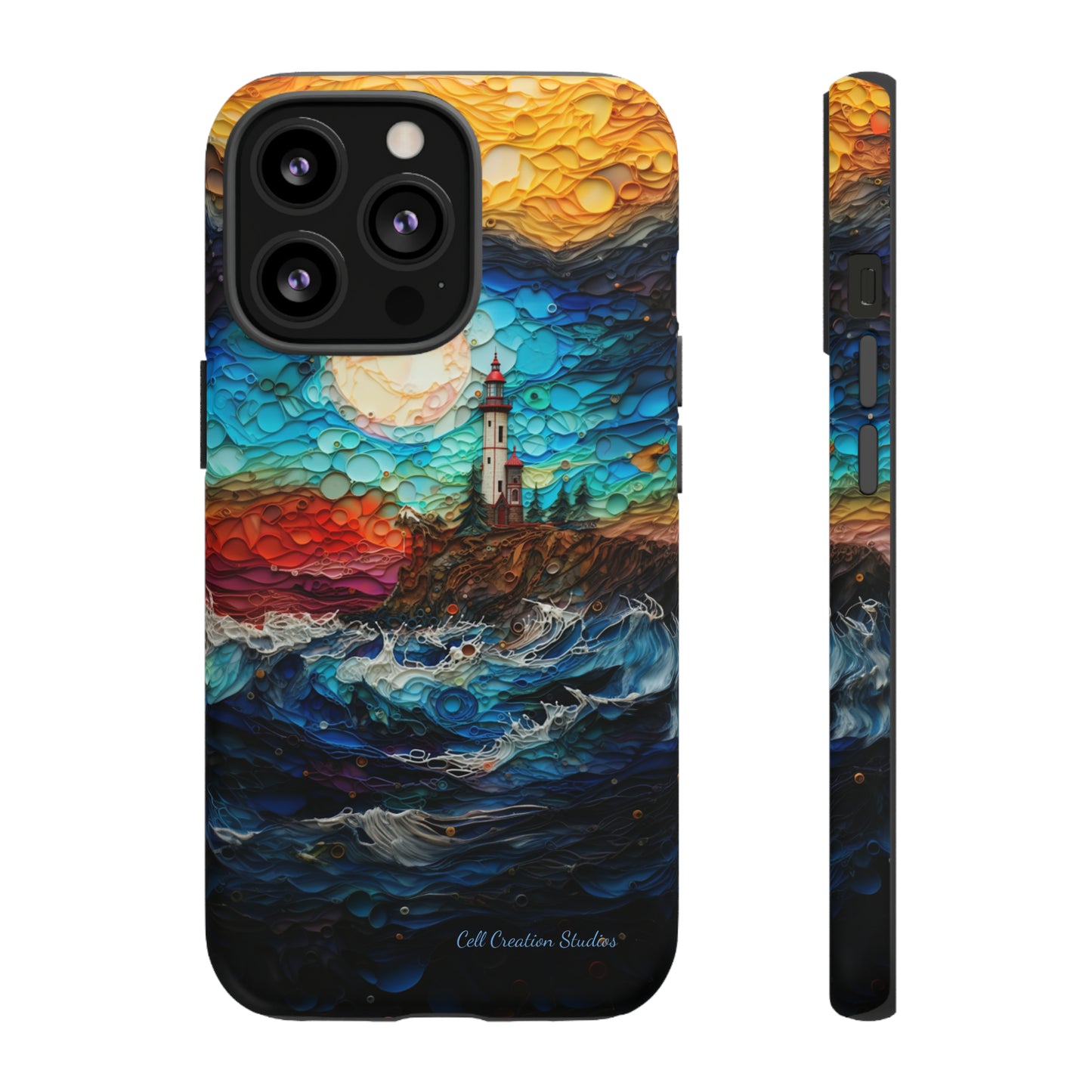 "Coastal Canvas Guardian" -Tough iPhone Cases