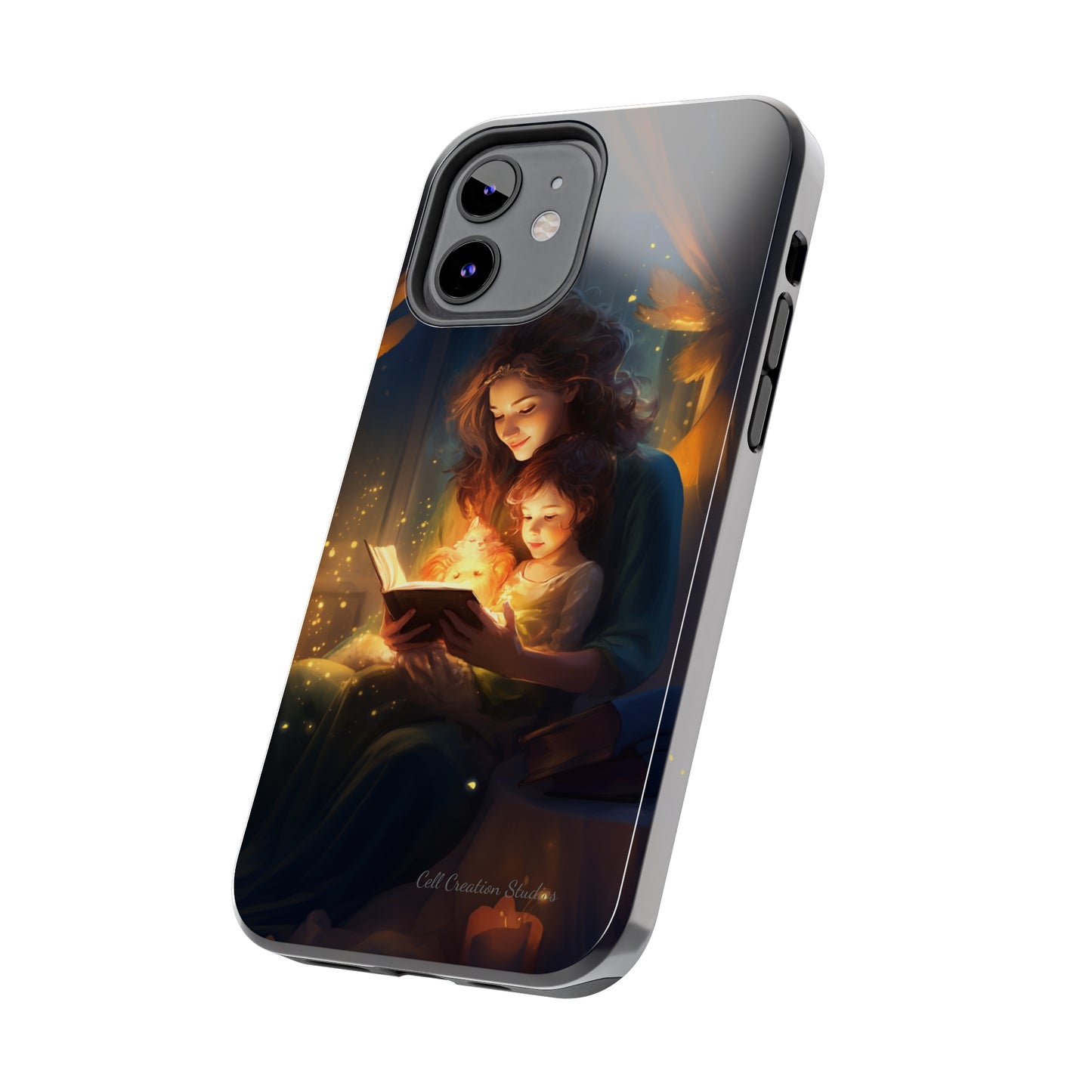 Introducing the "Bedtime Story Bliss" Cell Phone Case – Cherish Heartwarming Moments with Every Glance -Tough Phone Cases