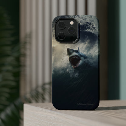 The "Ocean King Great White Shark" Phone Case -MagSafe Tough Cases