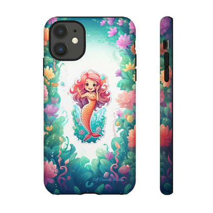 "Pink Seaflower Mermaid" -Tough iPhone Cases