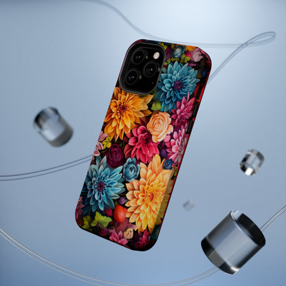 Introducing the "Floral Harmony" Cell Phone Case – Elevate Your Style with Nature's Grace -MagSafe Tough Cases