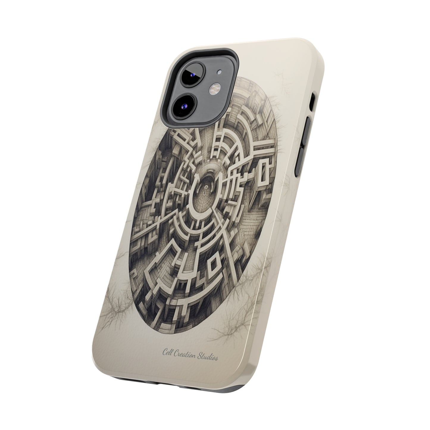 "Discover the Mystery: Maze-Inspired Cell Phone Case" -Tough Phone Cases