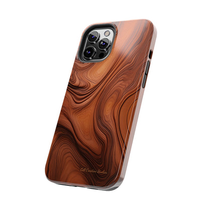 The "Natural Elegance" Wood Pattern Phone Case -Tough Phone Cases