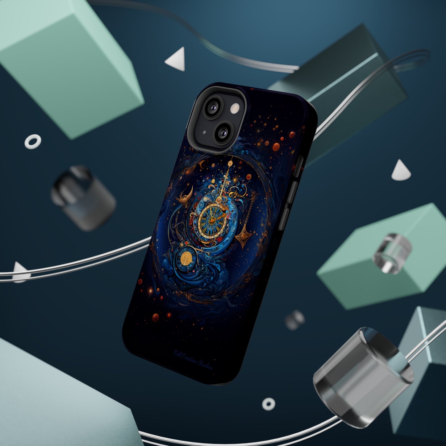 "Cosmic Clock Elegance" -MagSafe Tough iPhone Cases