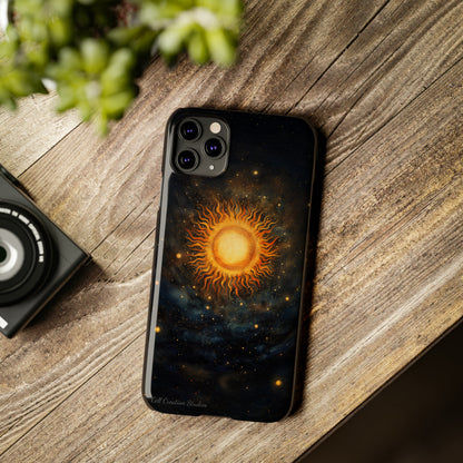 Introducing the "Celestial Sun and Stars" Cell Phone Case – Carry the Cosmos with You -Slim Phone Cases