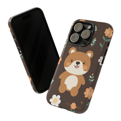 "Floral Bear Elegance" -Tough Phone Cases