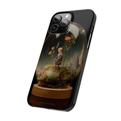 Introducing the "Miniature Gardener" Cell Phone Case – Embrace Your Imagination with a Captivating Glass-Encased Design -Slim Phone Cases