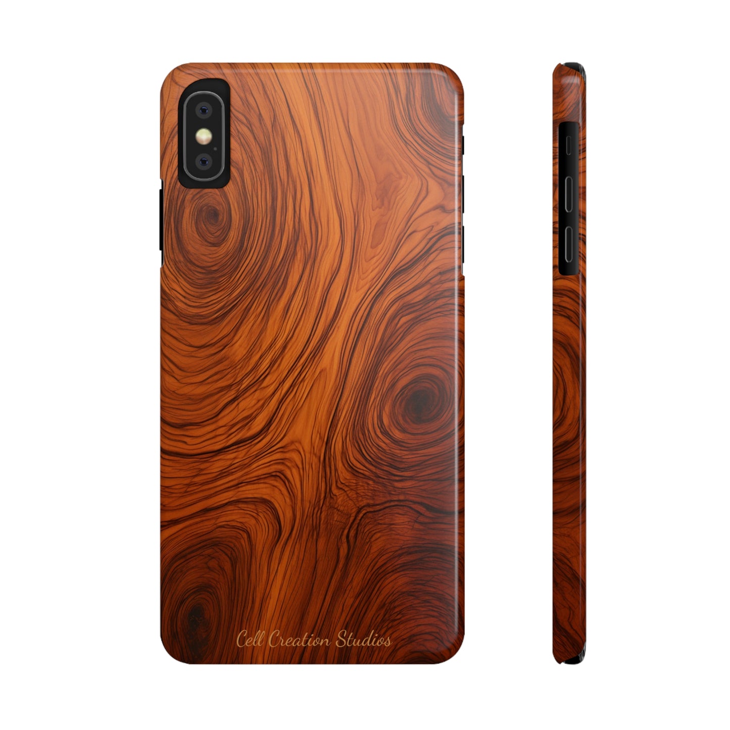 Introducing the "Natural Woodgrain" Cell Phone Case – Embrace Organic Beauty with Wood Pattern Design -Slim Phone Cases