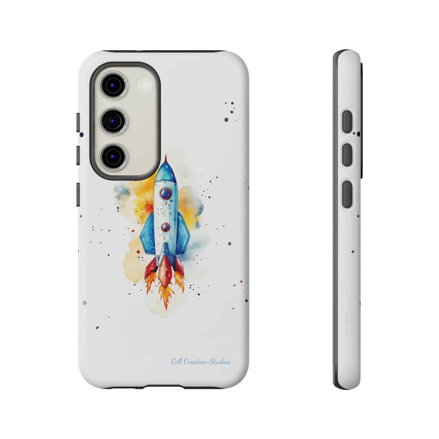 Introducing our "Cosmic Rocket" Cell Phone Case – Where Style Meets Adventure -Tough Cases