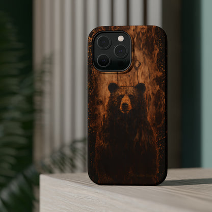 "Bear Wood Grain"-MagSafe Tough Cases