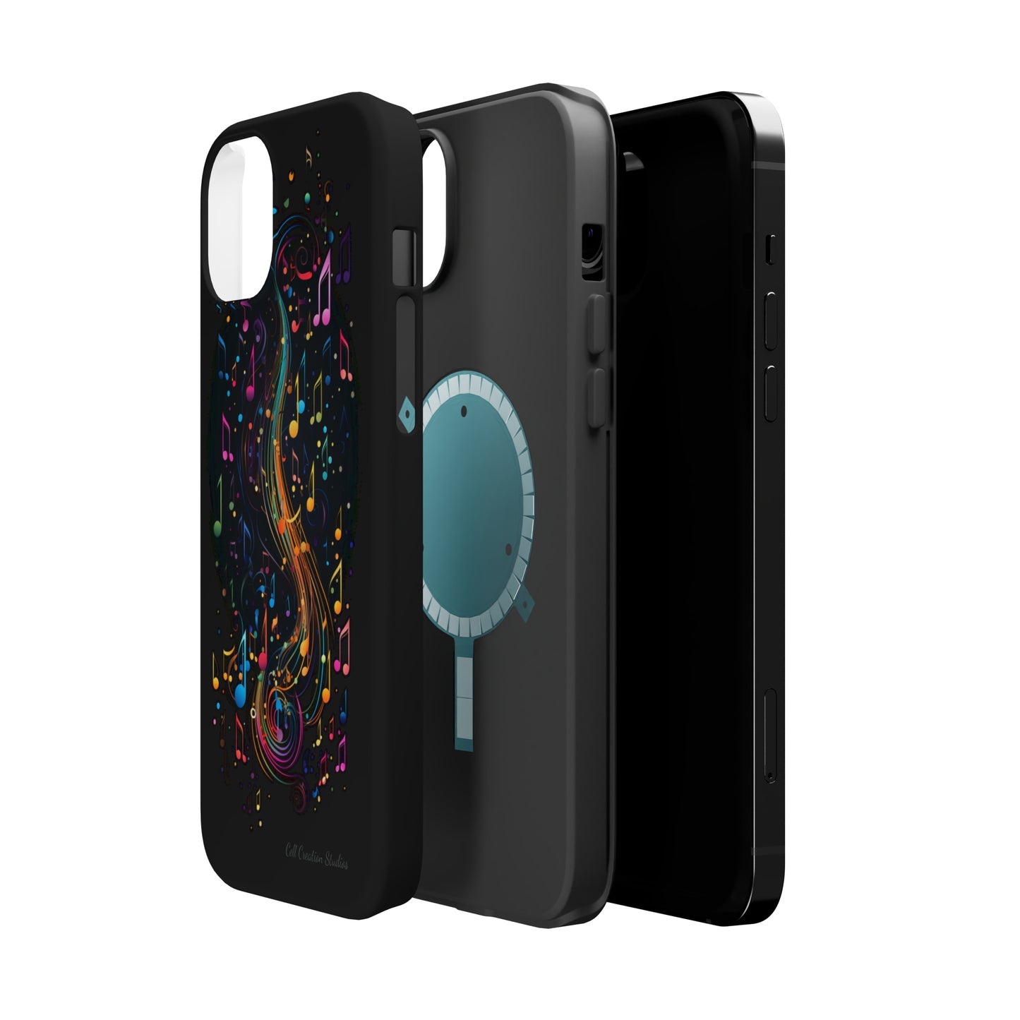 Elevate Your Style and Passion for Music with Our "Harmonious Notes" Cell Phone Case -MagSafe Tough Cases