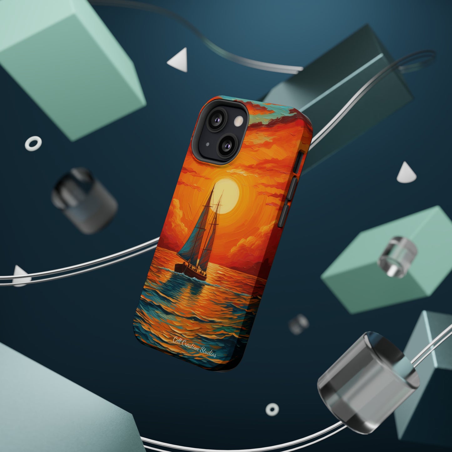 "Sailboat Sunset" - MagSafe Tough iPhone Cases