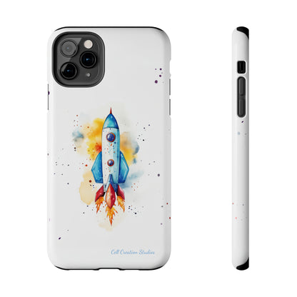 Introducing our "Cosmic Rocket" Cell Phone Case – Where Style Meets Adventure -Tough Phone Cases