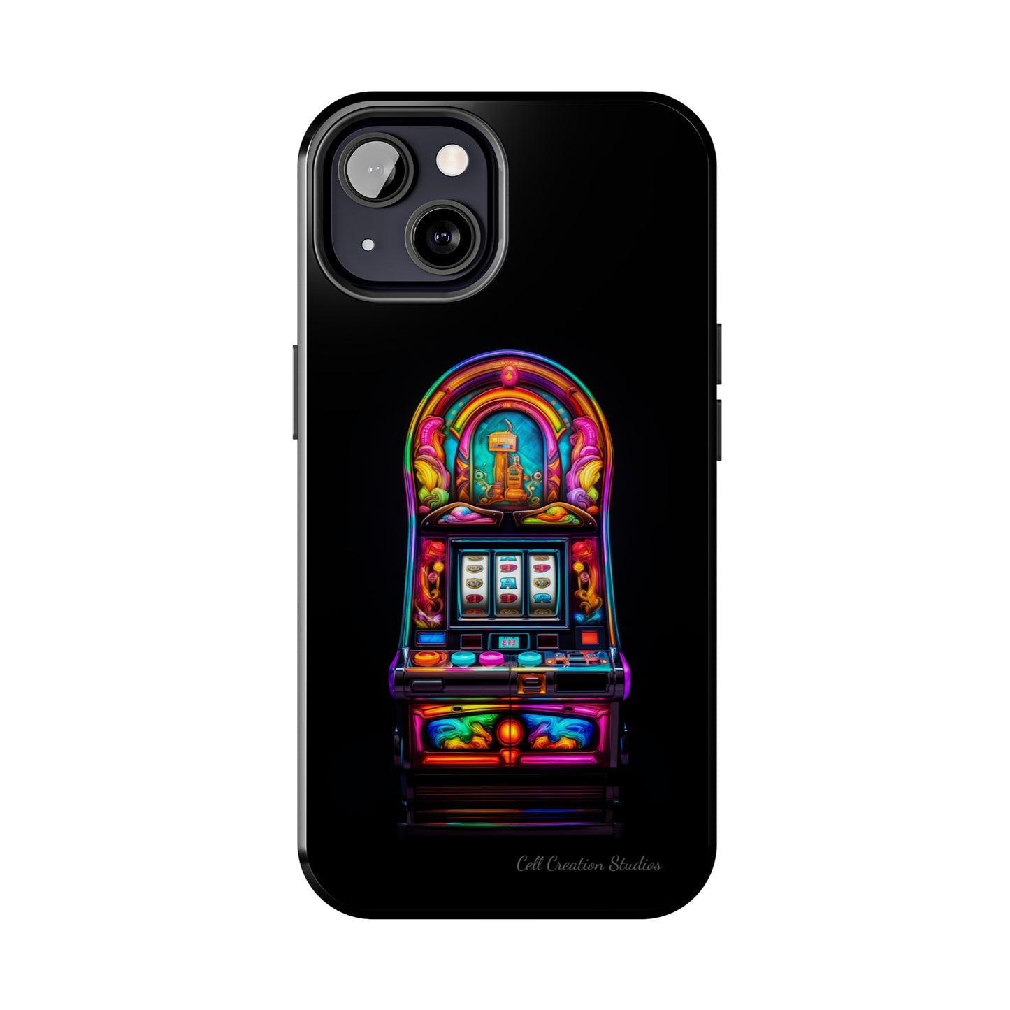 Introducing the "Vibrant Slot Frenzy" Cell Phone Case – Experience the Thrill of Colors and Luck -Tough Phone Cases