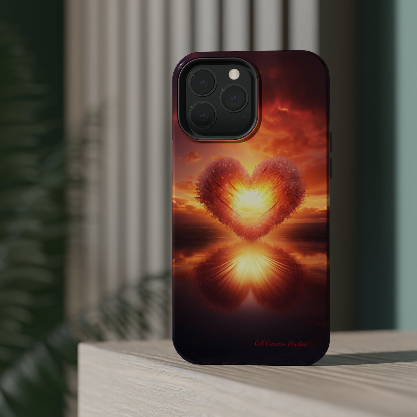 Introducing the "Sun-Kissed Heart" Cell Phone Case – Radiate Love and Light -MagSafe Tough Cases