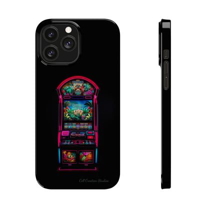 Introducing the "Vibrant Slot Frenzy" Cell Phone Case – Experience the Thrill of Colors and Luck -Slim Phone Cases