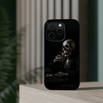 "Embrace the Dark Side with Our Skeleton Drinking Phone Case" -MagSafe Tough Cases