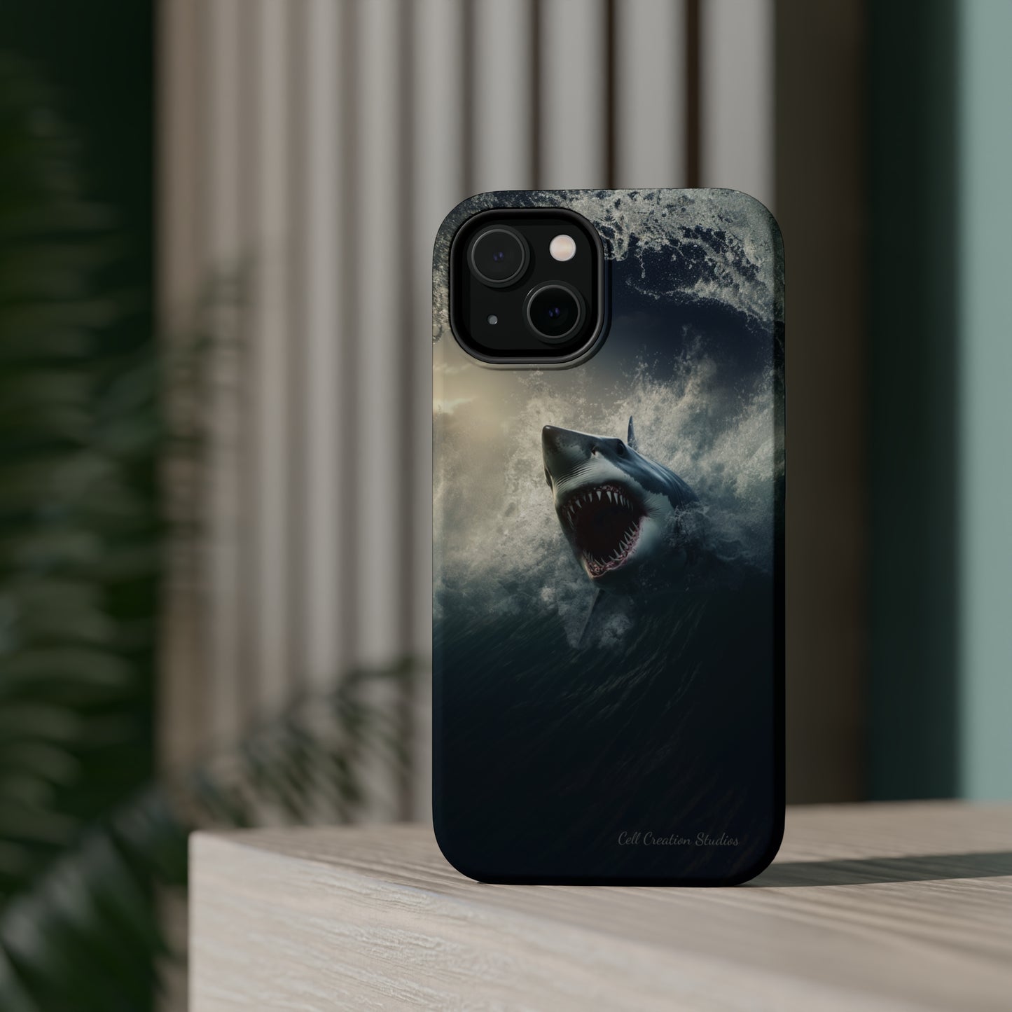 The "Ocean King Great White Shark" Phone Case -MagSafe Tough Cases