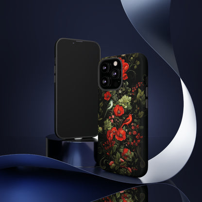 "Floral Serenade Elegance" -Tough iPhone Cases