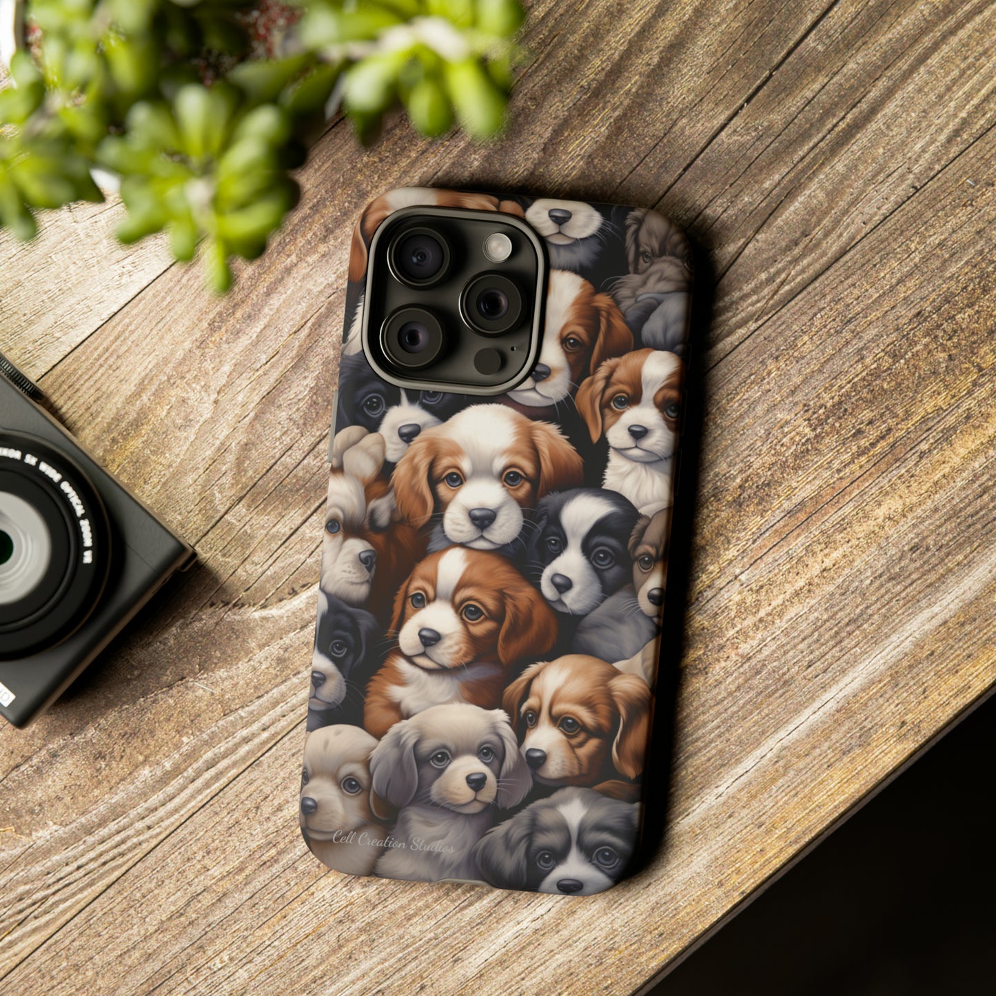 "Puppy Pile" Cuddles Phone Case -Tough Cases